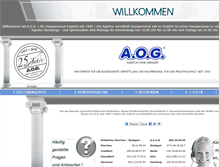 Tablet Screenshot of aog123.com